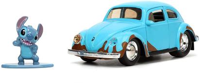 1/32 VOLKSWAGEN BEETLE W/STITCH FIGURE RUST BLUE HOLLYWOOD RIDES 1959 41120847.jpg