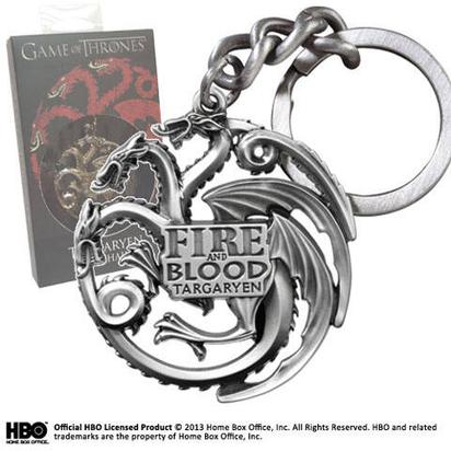 GAME OF THRONES - TARGARYEN PORTE-CLES GRIS-CHROME 41105412.jpg
