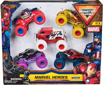 MONSTER JAM MARVEL - PACK DE 5 VEHICULES DIE-CAST 1:64 41149417.jpg