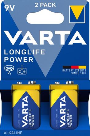 VARTA - PILE LONGLIFE POWER 9V - 6LR61 ALCALINE 36040200.jpg