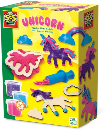 PATE A MODELER - LICORNES A PAILLETTES NEONS 41088725.jpg