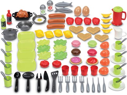 Accessoire Cuisine Enfant Jouet Ustensile 73pcs Kits de Cuisine à