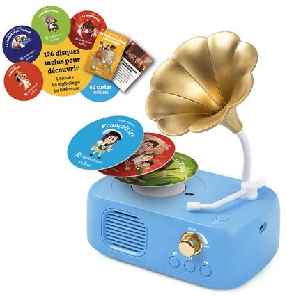 CONTEUSE GRAMOPHONE QUELLE HISTOIRE JOYEUSE - 126 DISQUES - BUETOOTH - RECHARGEABLE 41303631.jpg