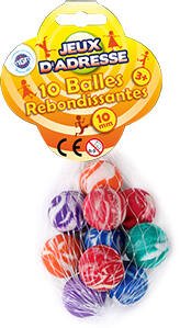 ZMDMAH 24 Balles Rebondissantes Enfant, 25 Mm Remplissage De Sac De Fête Pour Enfants Caoutchouc Rebondissantes Balles, Bouncy Balls Utilisé Pour Les Cadeaux D'anniversaire Des Enfants Et Les