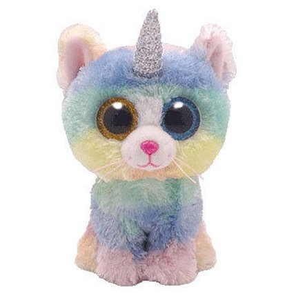 Peluche Heather Le Chat Licorne 15 Cm Beanie Boo S Peluche Joueclub