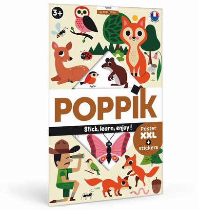 Poppik - Poppik Discovery - Poster A Sticker - La Foret