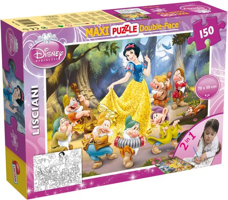 couverture de : Maxi floor puzzle 150 pi&egrave;ces Blanche-Neige