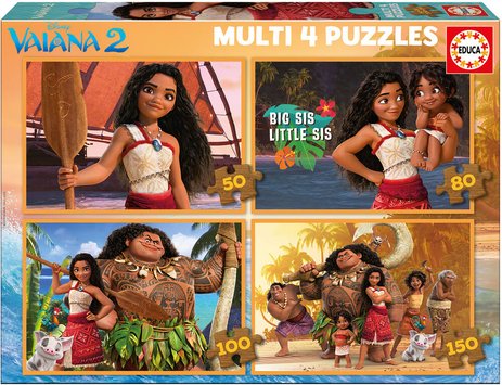 VAIANA 2 - MULTI 4  50+80+100+150 PIECES