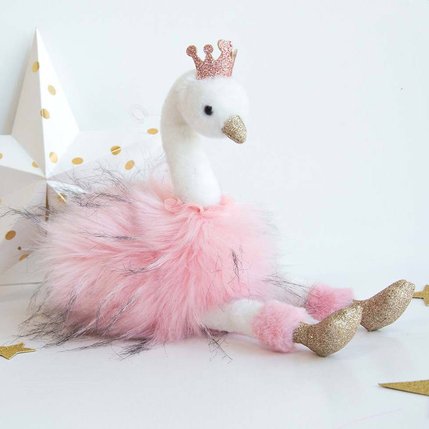 Peluche cygne rose Clearance