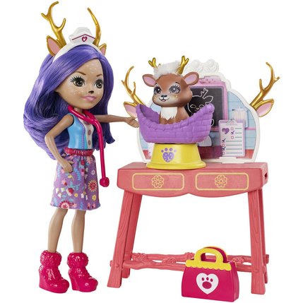 Le Centre Veterinaire De La Biche Enchantimals Figurines Joueclub