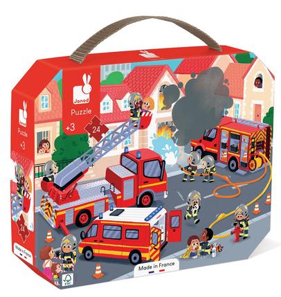 Puzzle pompiers - 24 pcs | puzzle | jouéclub