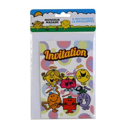 6 Cartes D Invitation Monsieur Madame Decorations Anniversaires Et Fetes Joueclub
