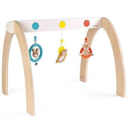 Portique D Activites Baby Pop Bois Et Silicone Jouets 1er Age Joueclub