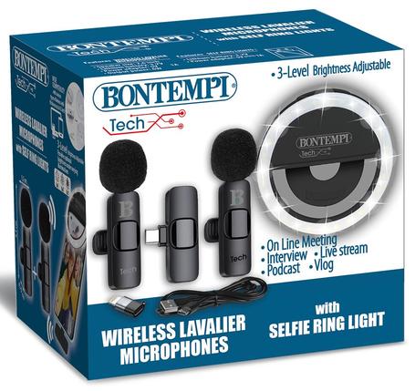 BONTEMPI Kit Reseau Social Avec Microphone Cravates Sans Fil 4
