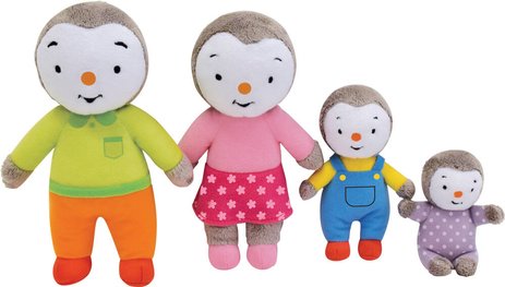 Peluches : La famille de T'choupi |