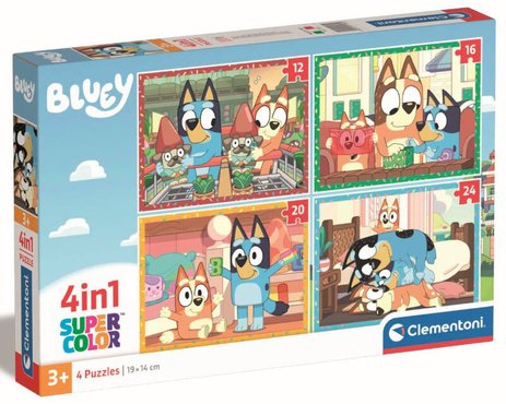 Bluey -puzzle 4 en 1 | puzzle | jouéclub