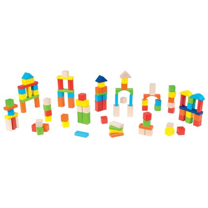 100 Cubes En Bois Jouets 1er Age Joueclub