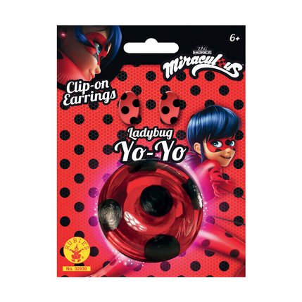 Kit Accessoires Yoyo Boucles D Oreilles Ladybug Miraculous Fetes Et Anniversaires Joueclub