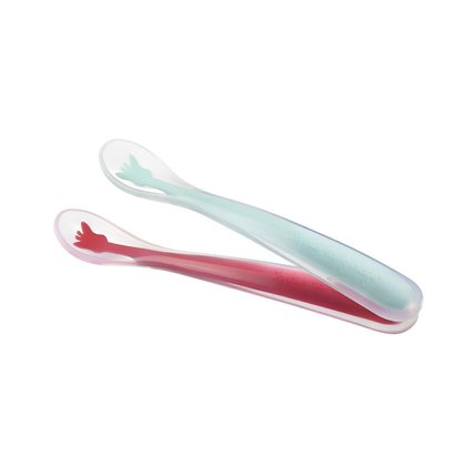 Vulli - Sophie La Girafe - Lot De 2 Cuilleres Douces Silicone
